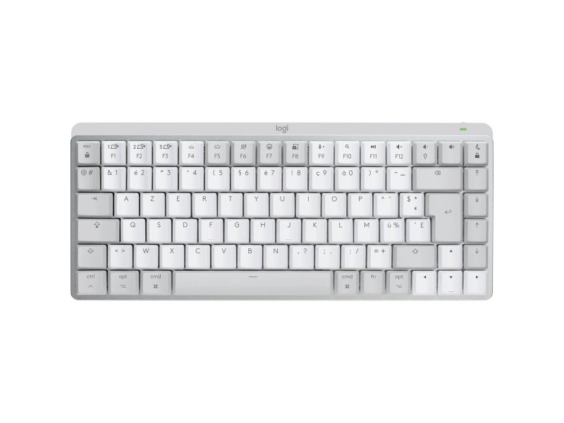 Безжична клавиатура Logitech MX Mini Mechanical for Mac Бял Бял/Сив френски AZERTY