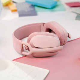 Слушалки с микрофон Logitech Zone Vibe 100 Розов