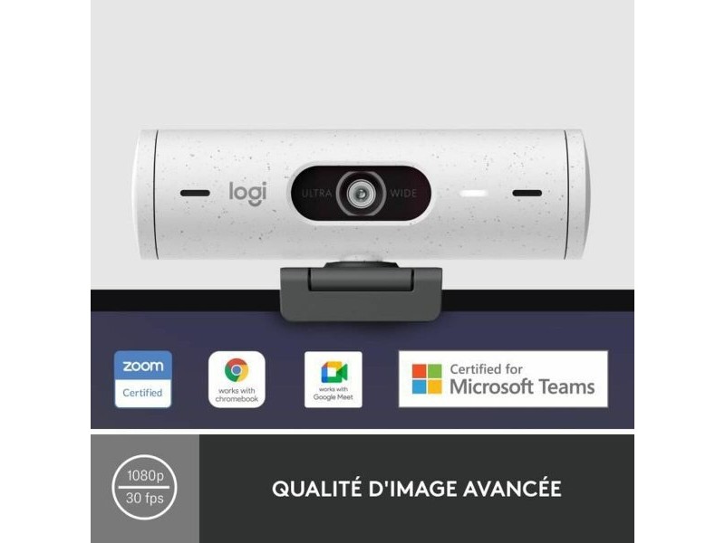 Уебкамера Logitech Brio 500 HD Бял