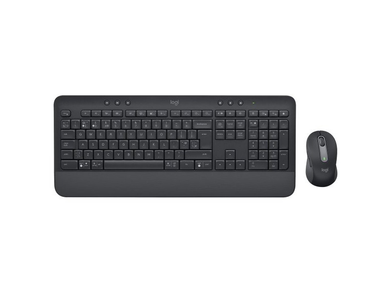 Kлаиатура с безжична мишка Logitech MK650 Графит английски език QWERTY