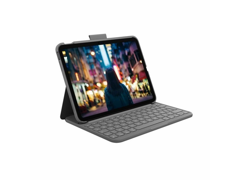 Калъф за iPad и клавиатура Logitech 920-011426 Сив Испанска Qwerty