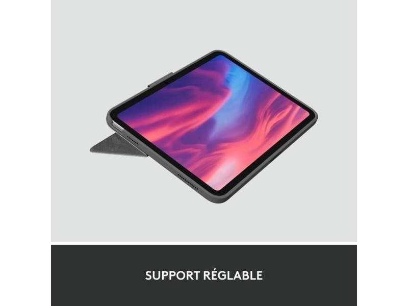 Блуту Клавиатура с Поставка за Таблет Logitech Combo Touch Сив френски AZERTY