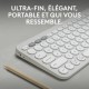 Блуту Клавиатура с Поставка за Таблет Logitech K380 френски Бял AZERTY