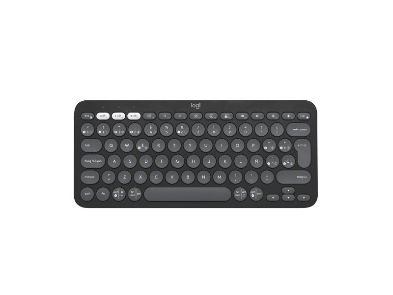 Клавиатура с мишка Logitech K380S Графит Испанска Qwerty