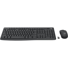 Клавиатура с мишка Logitech MK370 Графит италиански език Qwerty US