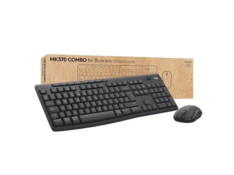 Клавиатура с мишка Logitech MK370 Графит немски QWERTZ