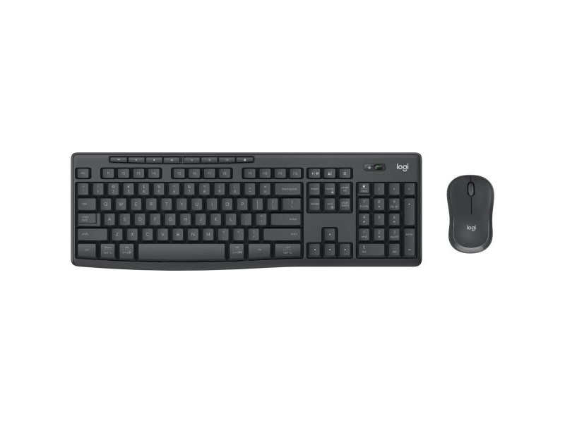 Клавиатура с мишка Logitech MK370 Сив Графит Испанска Qwerty