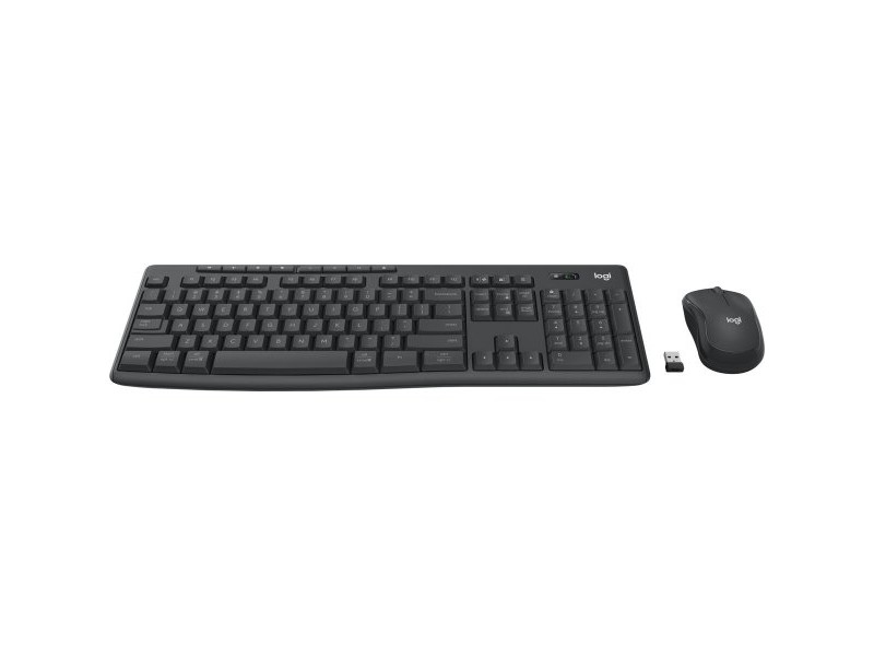 Клавиатура с мишка Logitech MK370 Сив Графит Испанска Qwerty
