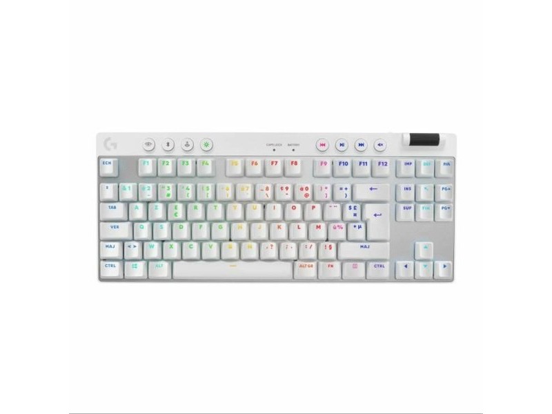 Клавиатура с мишка Logitech 920-012145 Бял френски AZERTY
