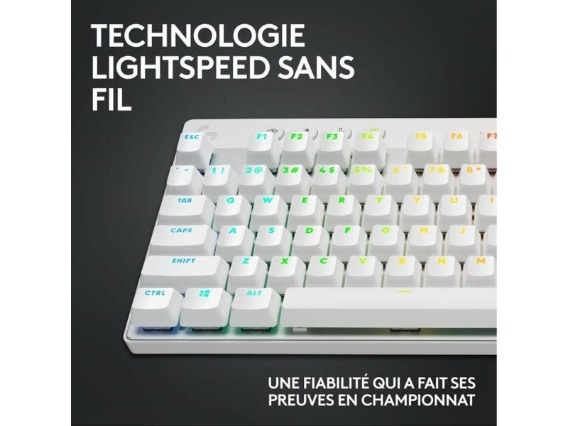 Клавиатура с мишка Logitech 920-012145 Бял френски AZERTY