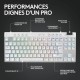 Клавиатура с мишка Logitech 920-012145 Бял френски AZERTY