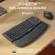 Клавиатура с мишка Logitech Графит Стомана Испанска Qwerty