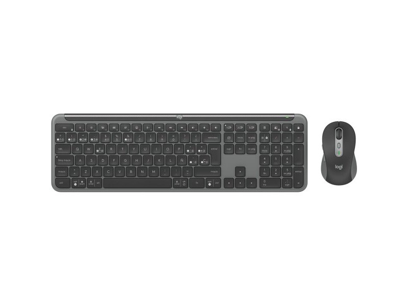Клавиатура с мишка Logitech MK950 Графит Испанска Qwerty