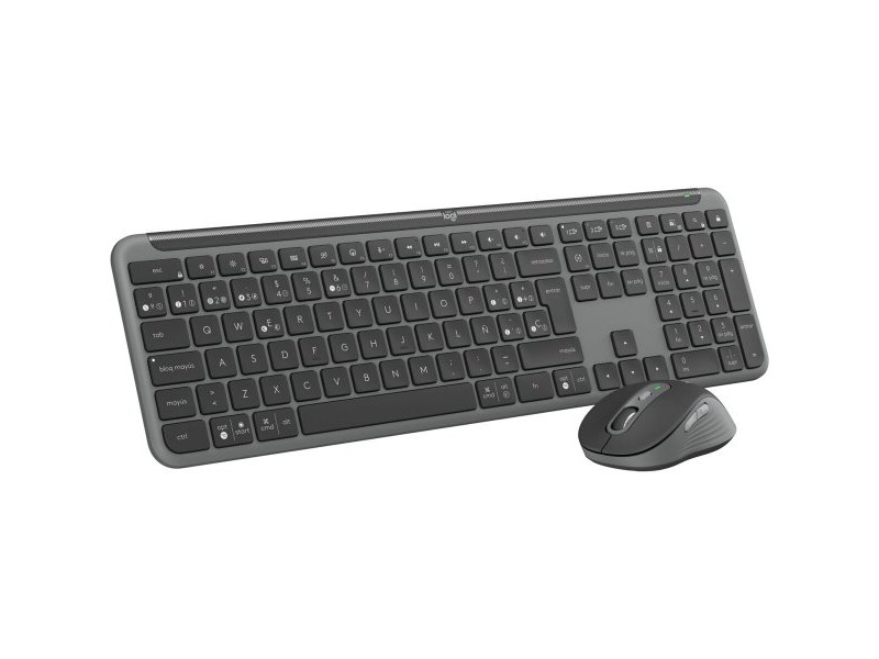 Клавиатура с мишка Logitech MK950 Графит Испанска Qwerty