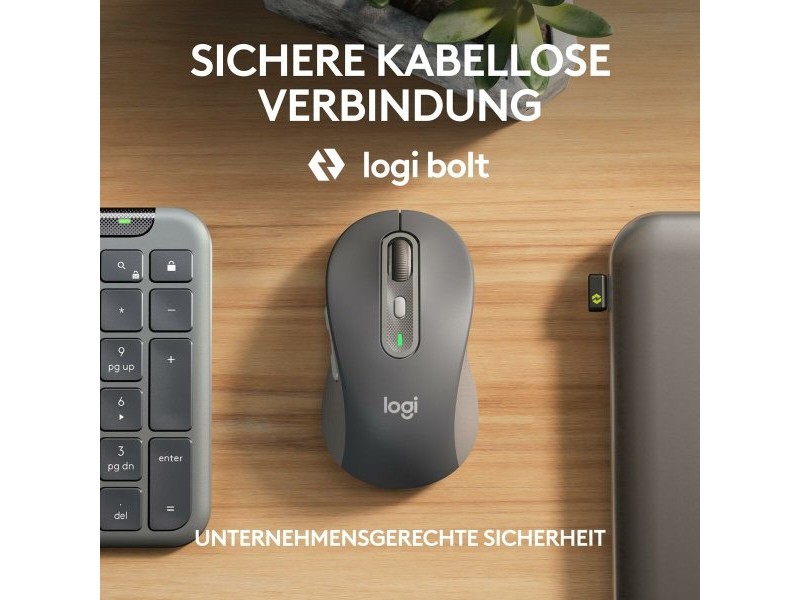 Клавиатура с мишка Logitech 920-012504 Графит немски QWERTZ