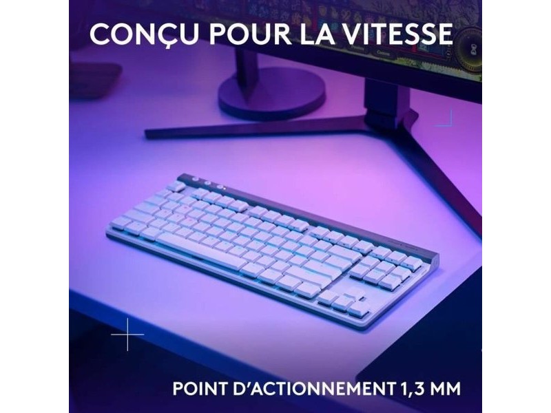 Блутут клавиатура Logitech G515 Бял