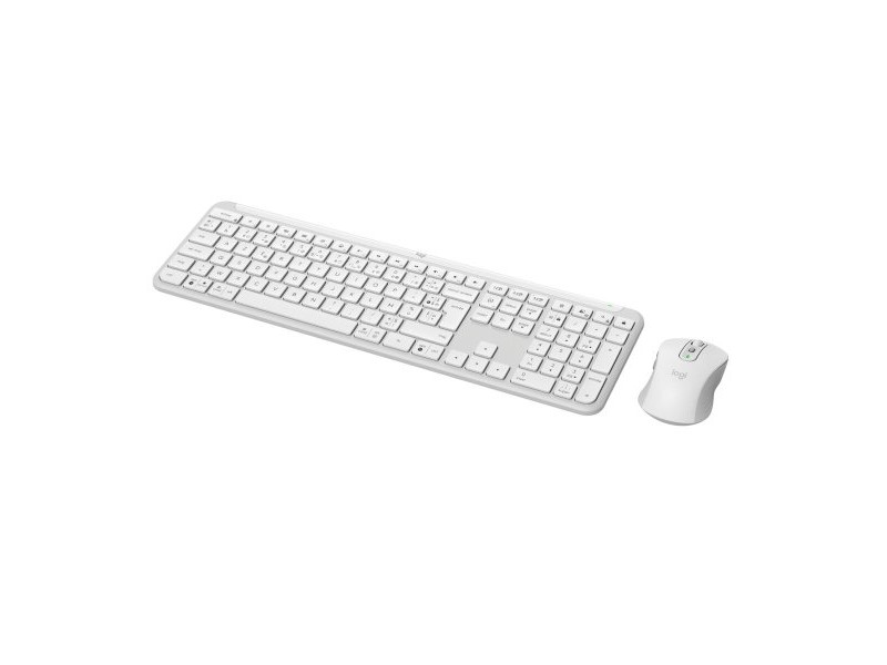 Клавиатура с мишка Logitech Бял френски Azerty френски Клавиатура с мишка Logitech Бял френски Azerty френски