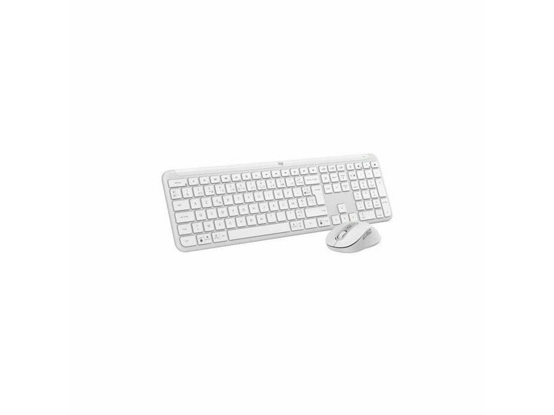 Клавиатура с мишка Logitech Бял френски Azerty френски Клавиатура с мишка Logitech Бял френски Azerty френски