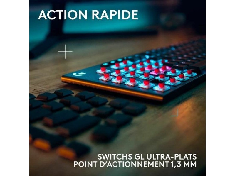 Безжична клавиатура Logitech G915 TKL X Черен AZERTY