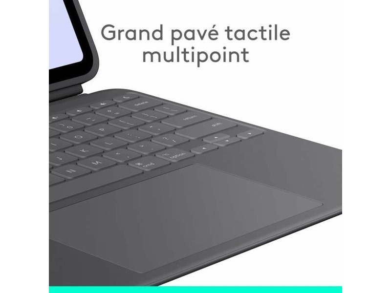 Калъф за таблет Logitech iPad Pro Черен Сив Графит AZERTY QWERTY Qwerty US