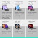 Калъф за таблет Logitech iPad Pro Черен Сив Графит AZERTY QWERTY Qwerty US