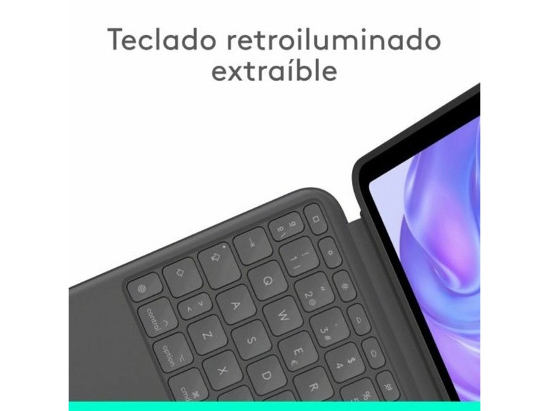 Универсален калъф за таблет и клавиатура Logitech 920-012772 Графит QWERTY