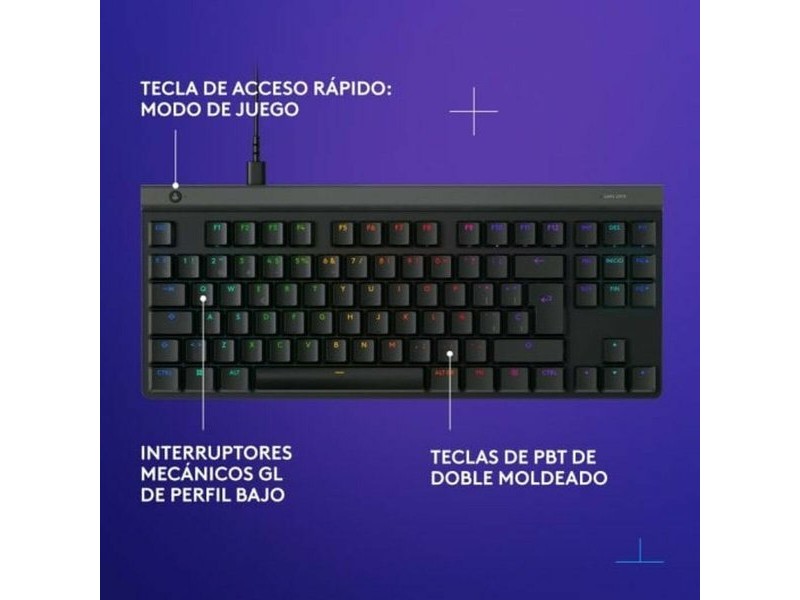 Клавиатура с мишка Logitech 920-012891 Черен Испанска Qwerty