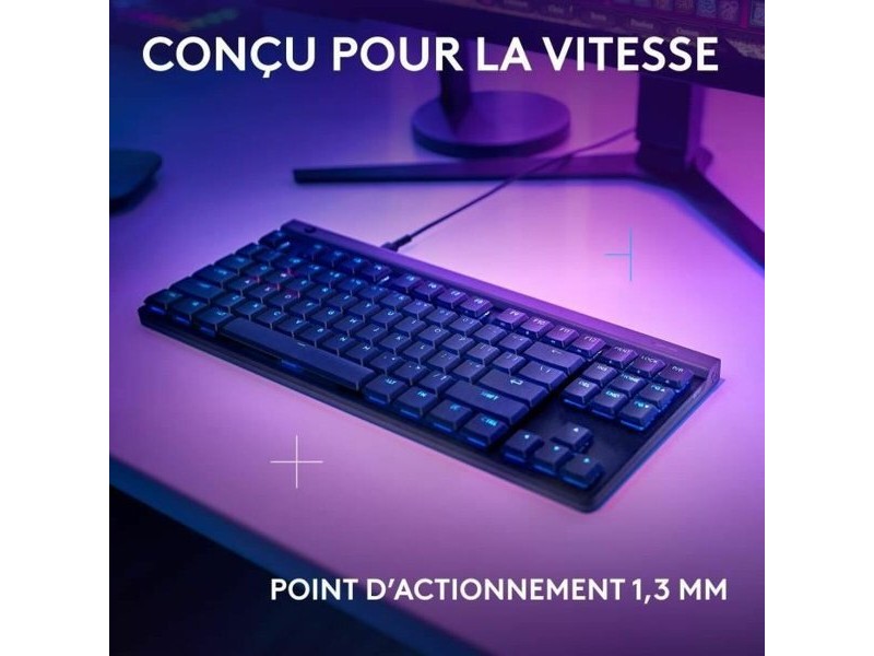 Клавиатура Logitech G515 TKL Черен AZERTY