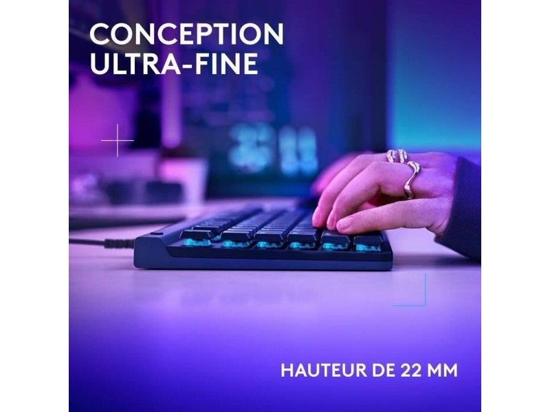 Клавиатура Logitech G515 TKL Черен AZERTY