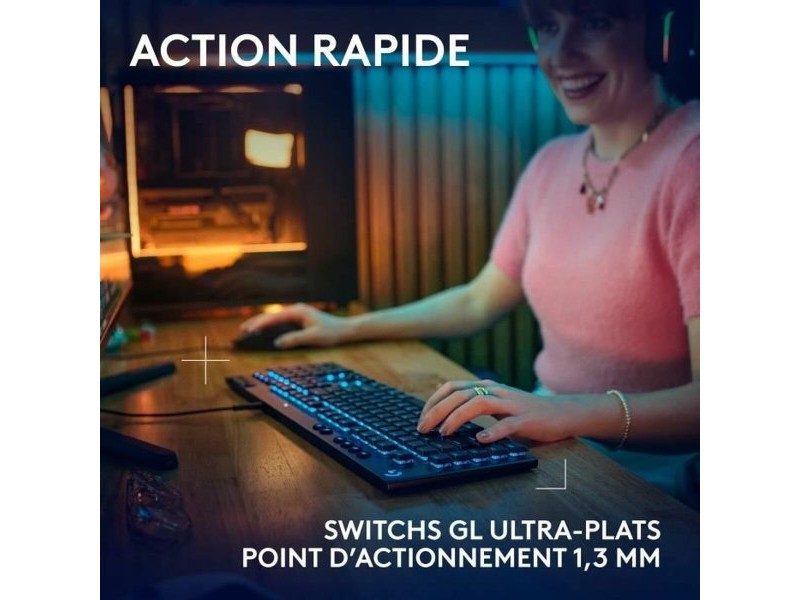 Клавиатура Logitech G915 X Черен AZERTY