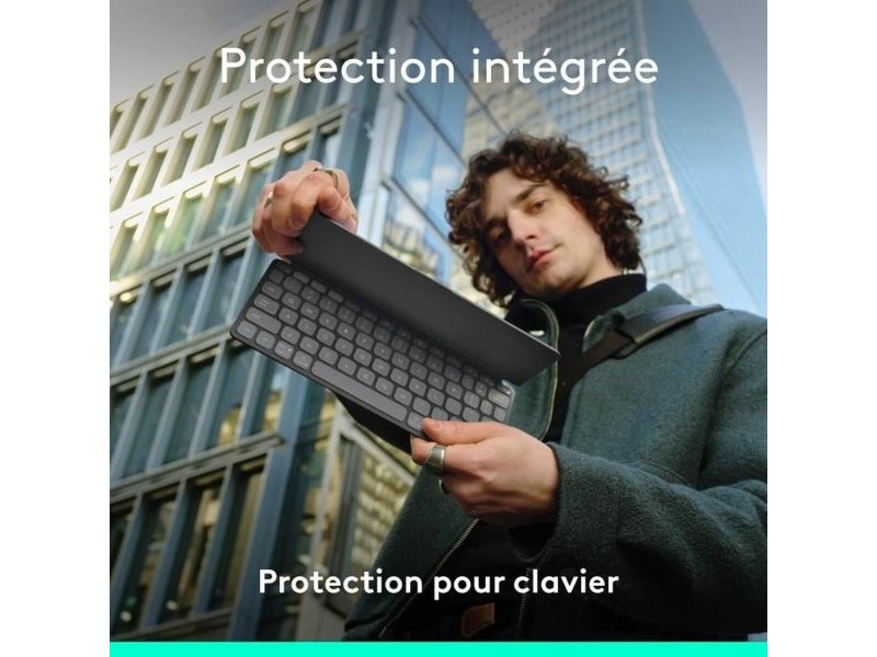 Калъф за iPad и клавиатура Logitech Keys-to-Go 2