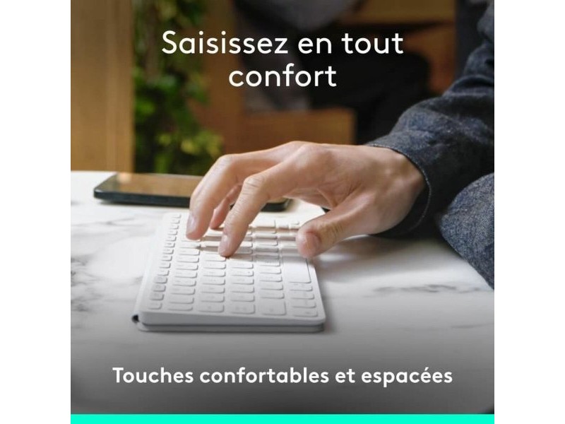 Калъф за iPad и клавиатура Logitech Keys-to-Go 2