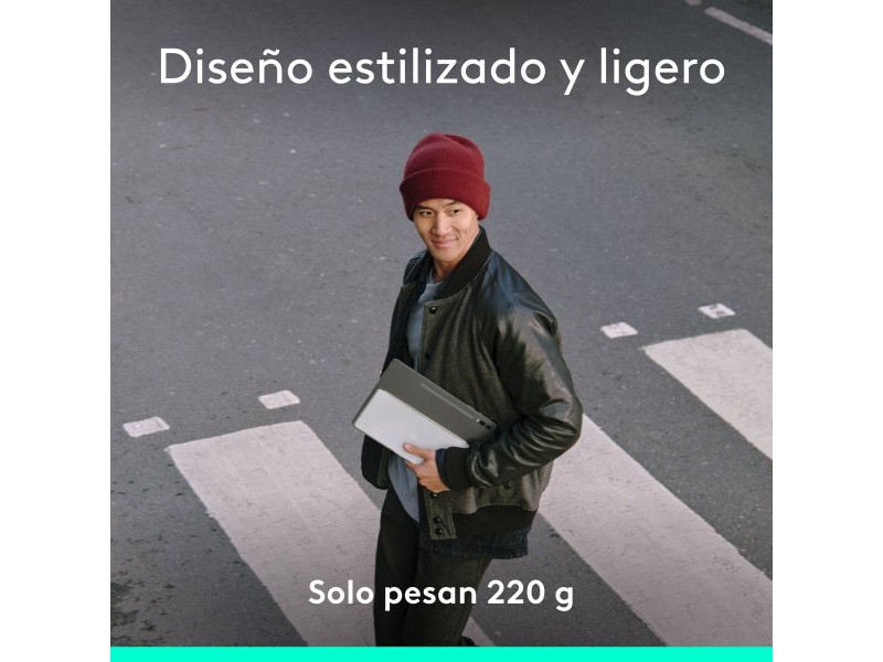 Блутут клавиатура Logitech 920-013011 Испанска Qwerty Сив Бял/Сив