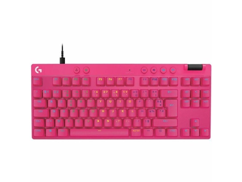 Клавиатура с мишка Logitech 920-013249 Розов Azerty френски