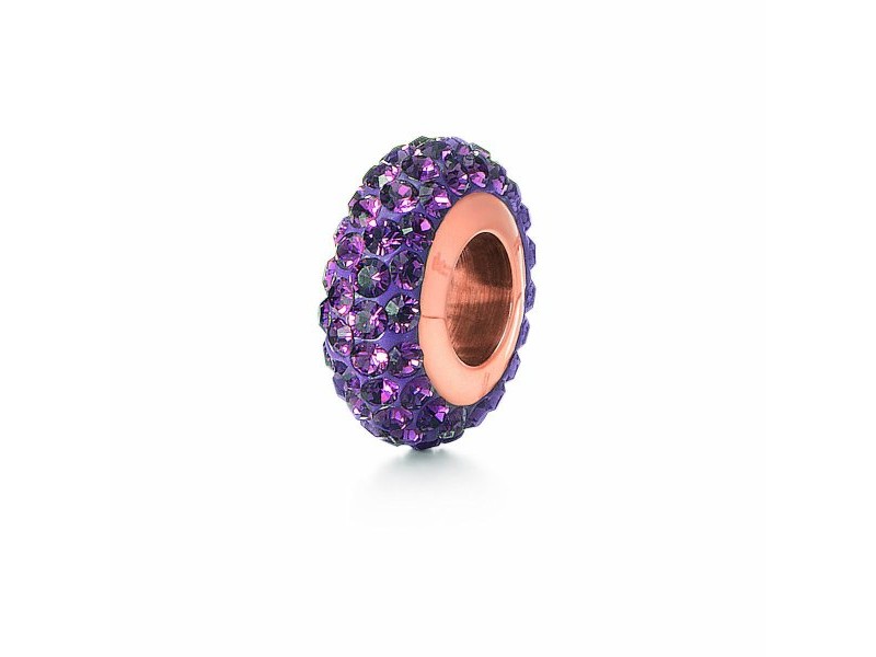 Дамска огърлица Folli Follie 3P0T024RX_- Лилав 1 cm