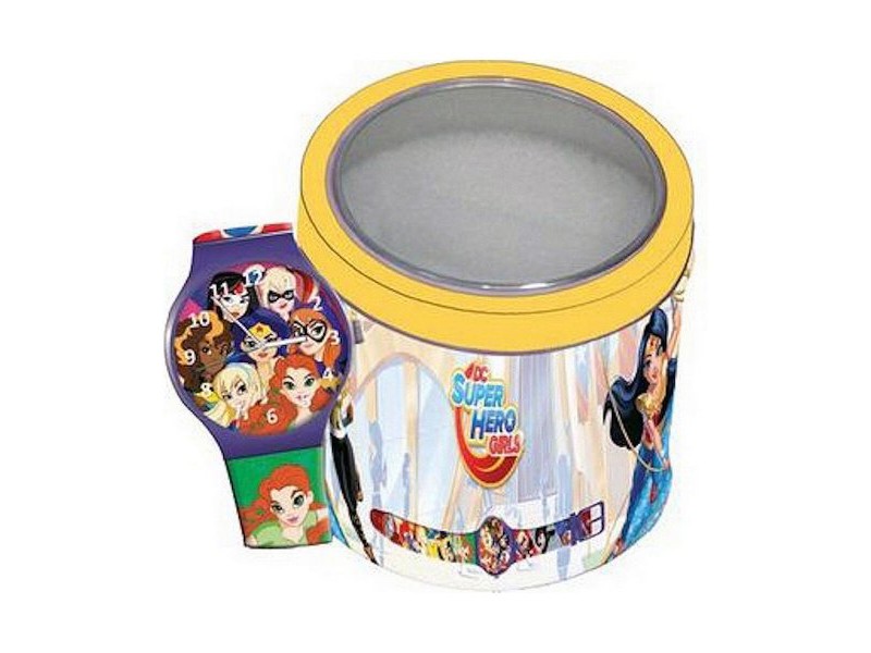 Бебешки часовник SUPER HERO GIRLS - TIN BOX ***SPECIAL PRICE*** (Ø 33 mm)