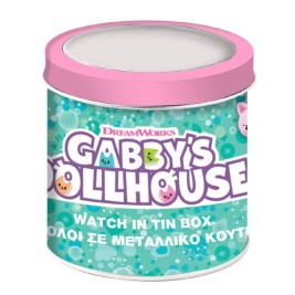 Бебешки часовник Gabby's Dollhouse 000574089 - TIN BOX Ø 33 mm