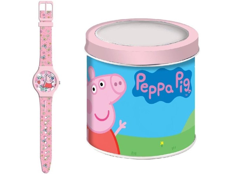 Бебешки часовник Peppa Pig PEPPA PIG - TIN BOX Ø 33 mm