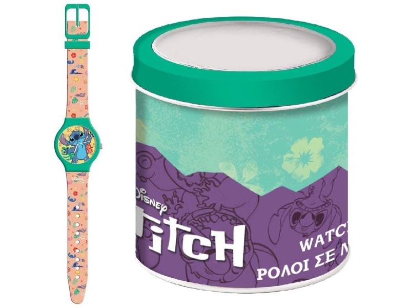 Бебешки часовник Lilo & Stitch LILO & STITCH - TIN BOX Ø 33 mm