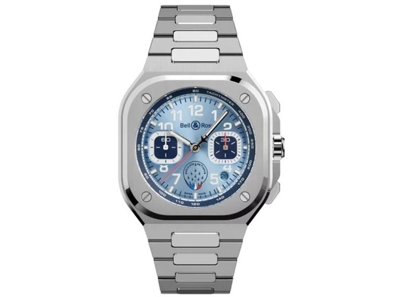 Мъжки часовник Bell & Ross BR05C-PAF-ST_SST Сребрист