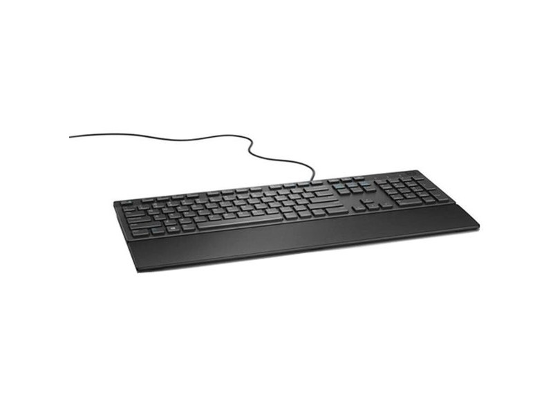 Клавиатура Dell 580-ADGS Черен Испанска Qwerty