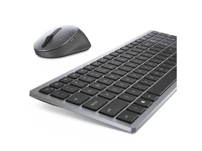Клавиатура с мишка Dell KM7120W-GY-SPN Испанска Qwerty