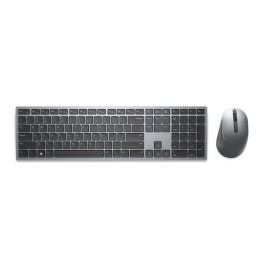 Kлаиатура с безжична мишка Dell KM7321WGY Сив Испанска Qwerty QWERTY
