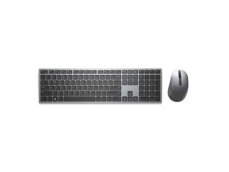 Kлаиатура с безжична мишка Dell KM7321WGY Сив Испанска Qwerty QWERTY