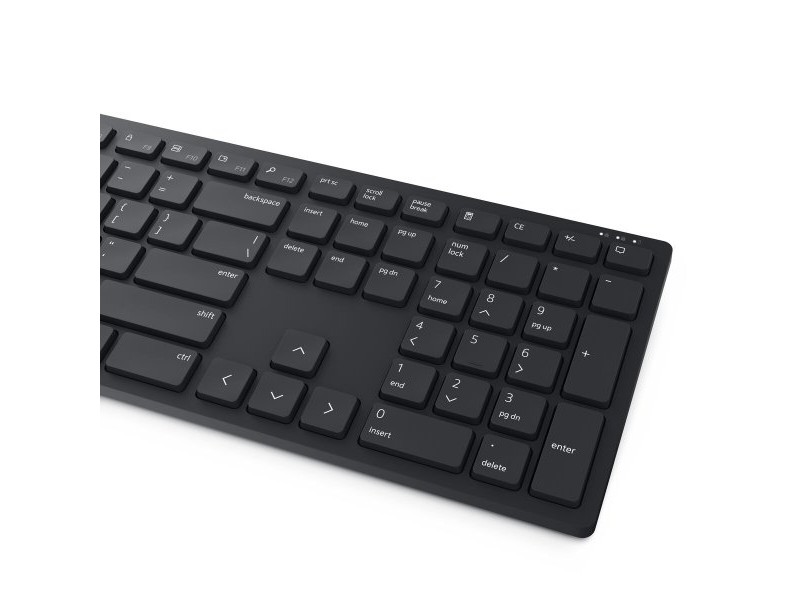 Клавиатура с мишка Dell KM5221WBKB-SPN Черен Испанска Qwerty