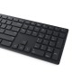 Клавиатура с мишка Dell KM5221WBKB-SPN Черен Испанска Qwerty
