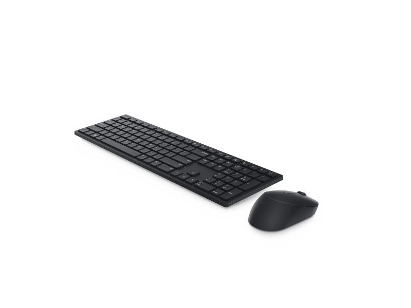 Клавиатура с мишка Dell KM5221WBKB-SPN Черен Испанска Qwerty