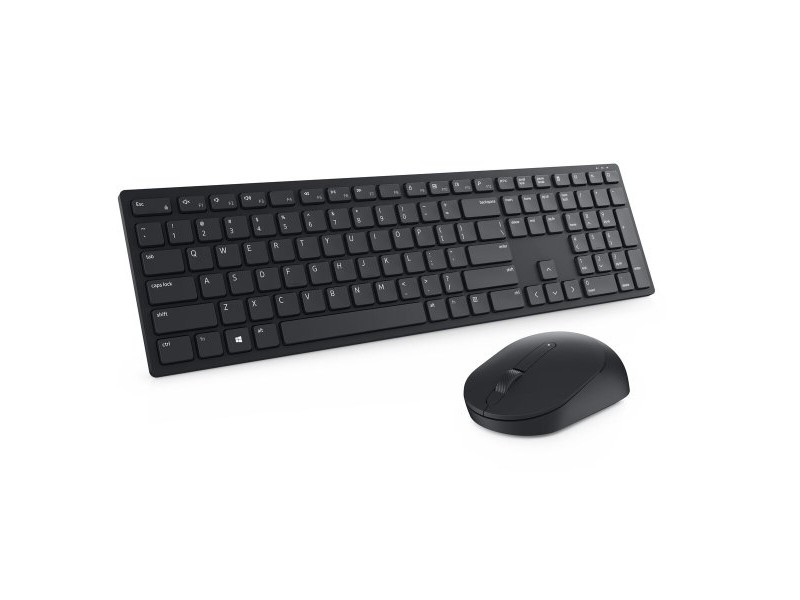 Клавиатура с мишка Dell KM5221WBKB-SPN Черен Испанска Qwerty