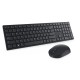 Клавиатура с мишка Dell KM5221WBKB-SPN Черен Испанска Qwerty