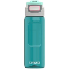 Бутилка за вода Kambukka Elton Черен цвят тюркоаз Акрилен Пластмаса Tritan 750 ml